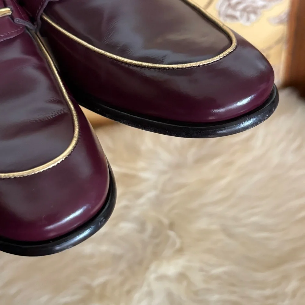 New Salvatore Ferragamo Burgundy Loafers - Picture 7 of 7